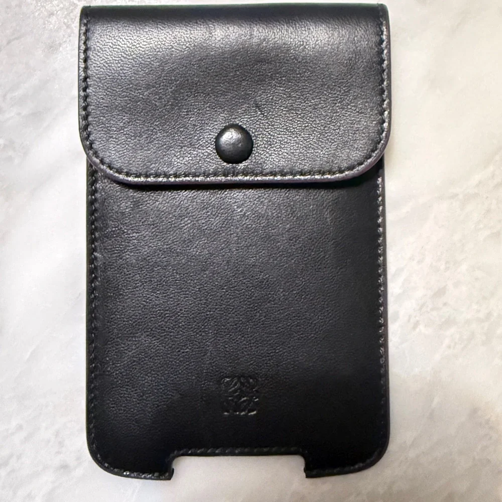 Vintage Loewe Black Leather iPod Holster